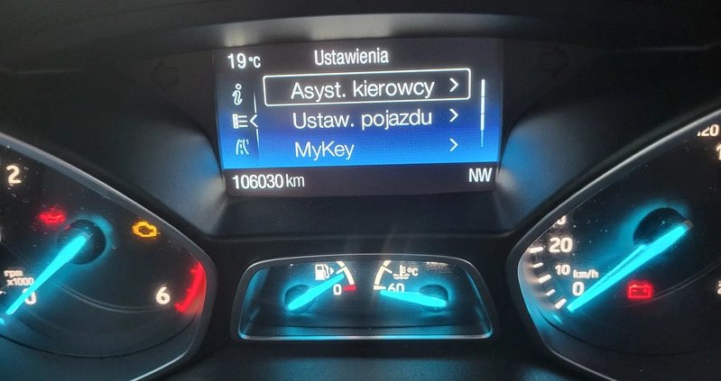 Ford Kuga cena 101900 przebieg: 106000, rok produkcji 2019 z Krynki małe 352